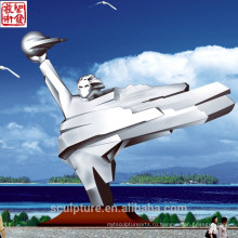 2016 Новая современная скульптура из нержавеющей стали, сделанная в китайском городском статуе, успешном случае